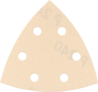 Afbeeldingen van KELFORT Klitschuurschijf DELTA wit 6-gat K240 10x