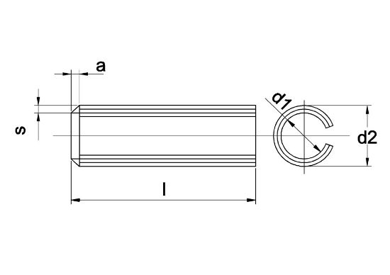 Afbeeldingen van Spanbus ISO8752 ZW 1,5X5MM