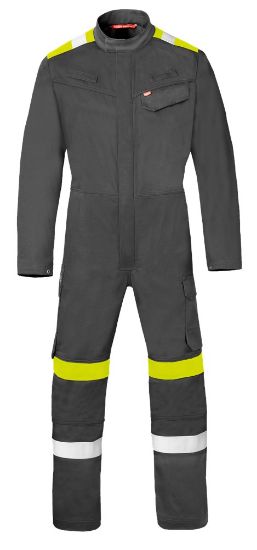 Afbeeldingen van HAVEP Overall Force+ 20335 charcoal/fluor geel 64