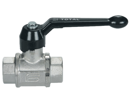Afbeeldingen van Kogelkraan ⅛" TOTAL BI/BI WD100B zwart