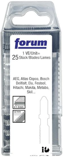 Afbeeldingen van FORUM Decoupeerzaagblad metaal Bosch-Nr T118A 74MM 25x
