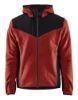 Afbeeldingen van BLÅKLÄDER Gebreid jack met softshell 5940 gebrand rood/zwart 4XL