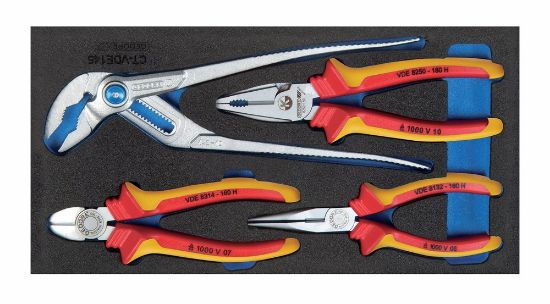 Afbeeldingen van GEDORE Tangenset in CT module 1500 CT1-VDE 142 4x