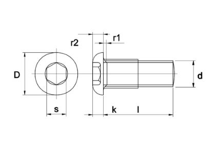 Afbeeldingen van Laagbolkopbout iso 7380 M3x6 per 100