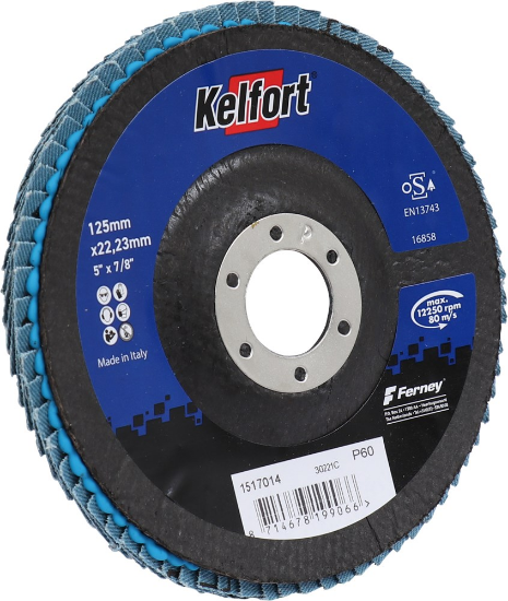 Afbeeldingen van KELFORT Lamellenschijf zirconium 125MM P60