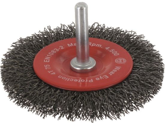 Afbeeldingen van ROTEC Stiftborstel gegolfd staaldraad 100X12X0,3MM