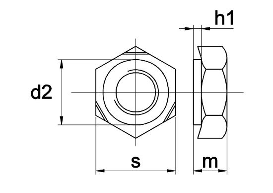 Afbeeldingen van Zeskant lasmoer DIN 929 RVS A4