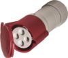 Afbeeldingen van KELFORT Contrastekker rood/grijs CEE 5P 400V 16Ah