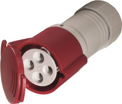 Afbeeldingen van KELFORT Contrastekker rood/grijs CEE 4P 400V 16Ah