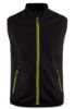Afbeeldingen van BLÅKLÄDER Softshell bodywarmer 3850 zwart/High Vis geel XS