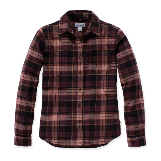 Afbeeldingen van CARHARTT Overhemd Hamilton flannel dames 103226 port S