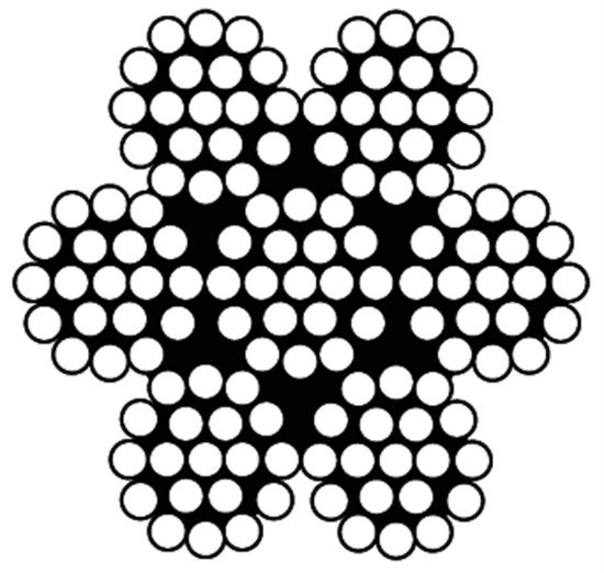 Afbeeldingen van DX Staalkabel 7X19 RVS316 4MM 25M 
