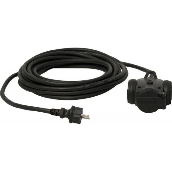 Afbeeldingen van QWATT PRO Verlengkabel met T-blok 3X2,5 10M