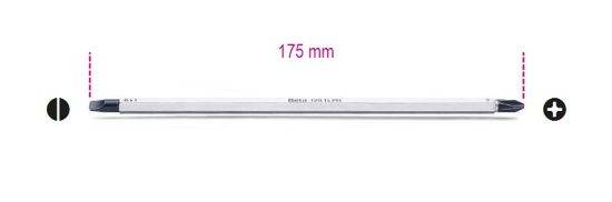 Afbeeldingen van BETA Schroevendraaier kling sleuf & PH1 1281LPH/2