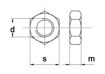 Afbeeldingen van Zeskantmoer DIN 934 8 EV