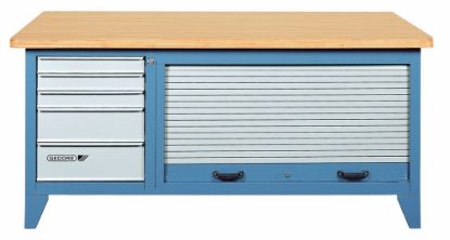 Afbeeldingen van GEDORE Werkbank met metalen jaloezie