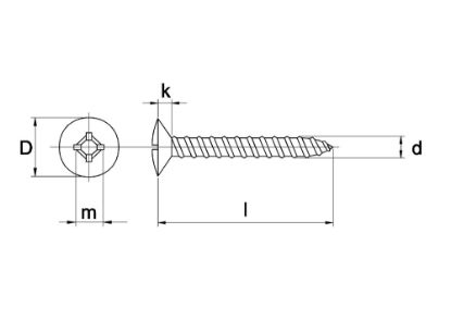 Afbeeldingen van Plaatschroef bol VZK PH DIN7983 EV 2,9X13MM