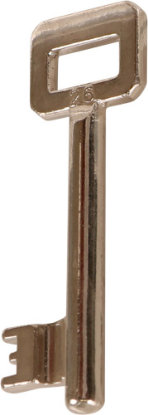 Afbeeldingen van OXLOC Klaviersleutel nr. 26 staal vernikkeld