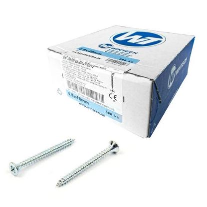 Afbeeldingen van WINTECH spaanplaatschroef platkop verzinkt PZ2 4,5X20MM