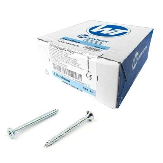 Afbeeldingen van WINTECH spaanplaatschroef platkop verzinkt PZ2 4,5X30MM