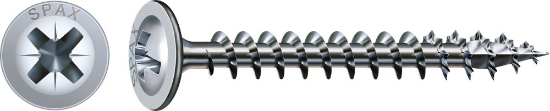 Afbeeldingen van SPAX Achterwandschroef WIROX voldraad PZ2 3,5X20MM