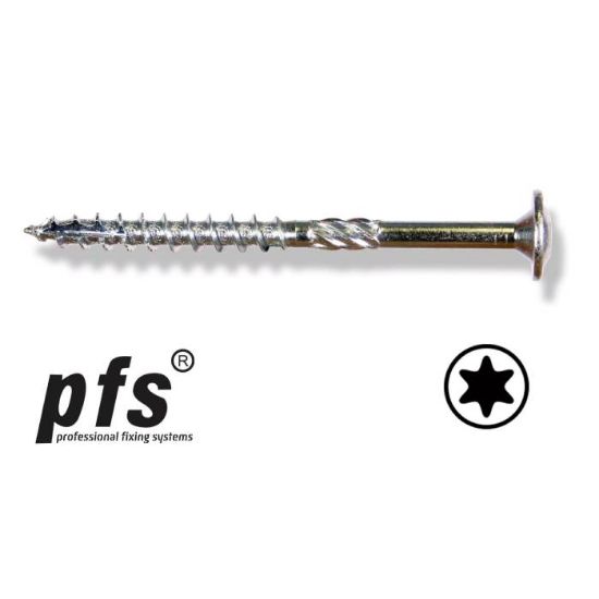 Afbeeldingen van Tellerkopschroef PFS blank VZ T40 8X80MM