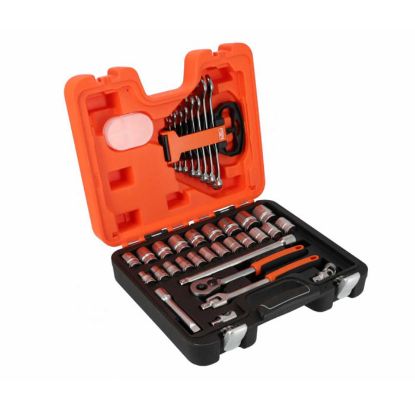 Afbeeldingen van BAHCO Doppenset ½" DIN3120 13/16"-25/32" 35-delig