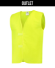 Afbeeldingen van TRICORP Veiligheidsvest zonder strepen 453002 fluor geel M