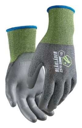 Afbeeldingen van BLÅKLÄDER Handschoen snijbestendig B PU-gedipt 2970 zwart 10