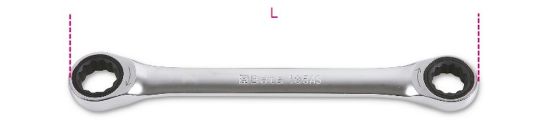 Afbeeldingen van BETA Ringratelsleutel plat 195AS 9/16X5/8