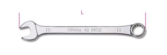 Afbeeldingen van BETA Ringsteeksleutel RVS 42INOX 13MM