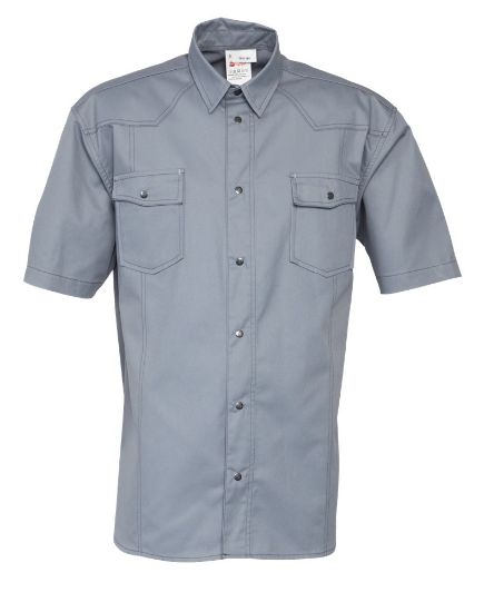 Afbeeldingen van HAVEP Overhemd met korte mouwen Basic 1654 grijs 4XL