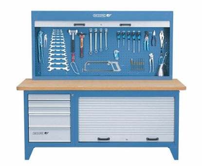Afbeeldingen van GEDORE Werkbank jaloeziekast en hakensortiment