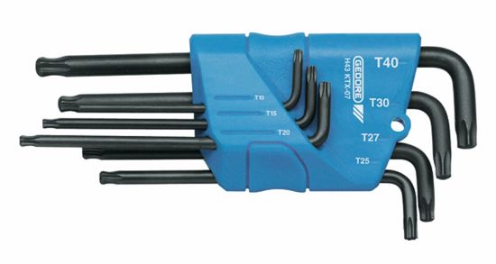 Afbeeldingen van GEDORE Stiftsleutelset TORX T10-T40 7x