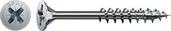Afbeeldingen van SPAX Spaanplaatschroef platkop WIROX deeldraad PZ2 5X110MM