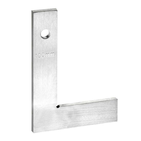 Afbeeldingen van FORUM Blokwinkelhaak zonder aanslag staal VZ 150X100MM