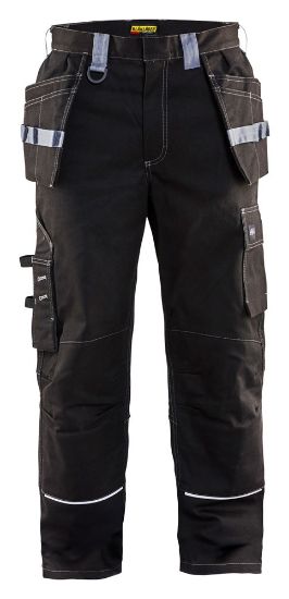 Afbeeldingen van BLÅKLÄDER Werkbroek vlamvertragend 1461 zwart/grijs C44