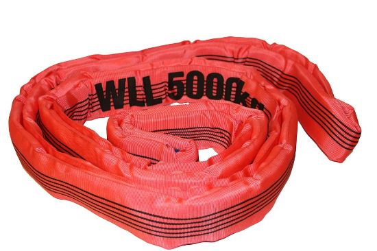 Afbeeldingen van ELLERsling Rondstrop rood 4M werklengte 2M 5ton