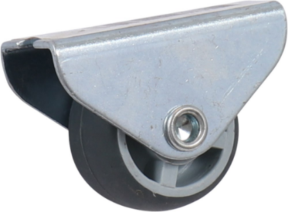 Afbeeldingen van KELFORT Bokwiel EV grijs rubber 25MM met glijlager 30kg