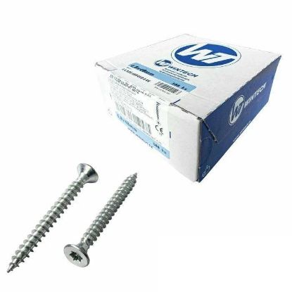 Afbeeldingen van WINTECH spaanplaatschroef platkop verzinkt TX30 6X35MM