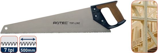 Afbeeldingen van ROTEC Handzaag Top-Line TL1/500 500MM 7T gecoat