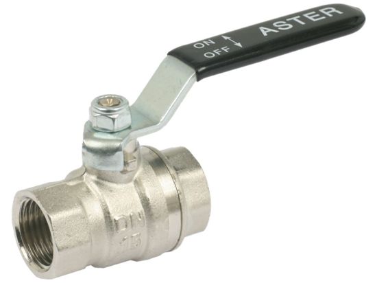 Afbeeldingen van Afsluitkraan ¾" binnendraad/binnendraad zwart 40bar