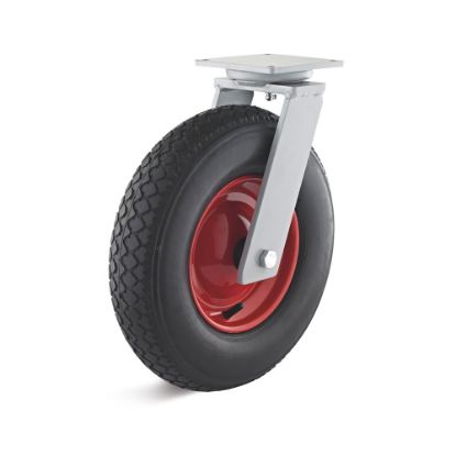 Afbeeldingen van TORWEGGE Zwenkwiel luchtband met plaat LRS2 400X100MM h=458MM 250kg