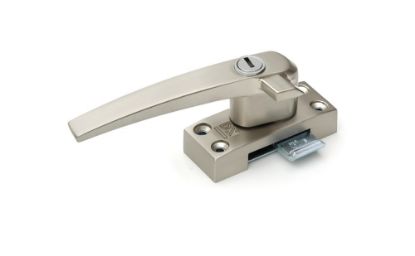 Afbeeldingen van DX Raamboompje met cilinderslot linkshandig met nok SKG*® zamac RVS finish