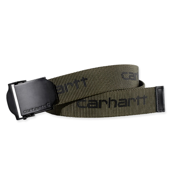 Afbeeldingen van CARHARTT Riem Webbing nylon heren 800601 army green L