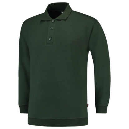 Afbeeldingen van TRICORP Polosweater met boord 301005 flessengroen S