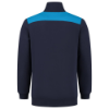 Afbeeldingen van TRICORP Sweatvest bi-colour Naden 302014 inkt/turquoise M