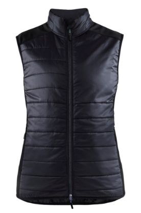 Afbeeldingen van BLÅKLÄDER Bodywarmer gevoerd dames 3864 zwart/donkergrijs 2XL
