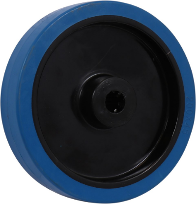 Afbeeldingen van KELFORT Wiel blauw rubber rollager en velg 200MM