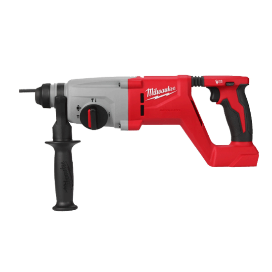 Afbeeldingen van MILWAUKEE Accu combihamer M18BLHACD26-0X SDS-Plus koolborstelloos + 26MM D-Handvat